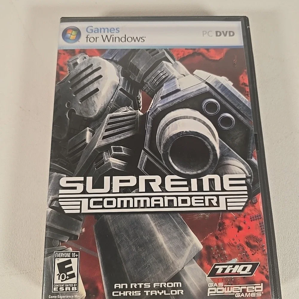 Supreme Commander Sci-Fi Strategy Video Game PC CD-ROM 2007